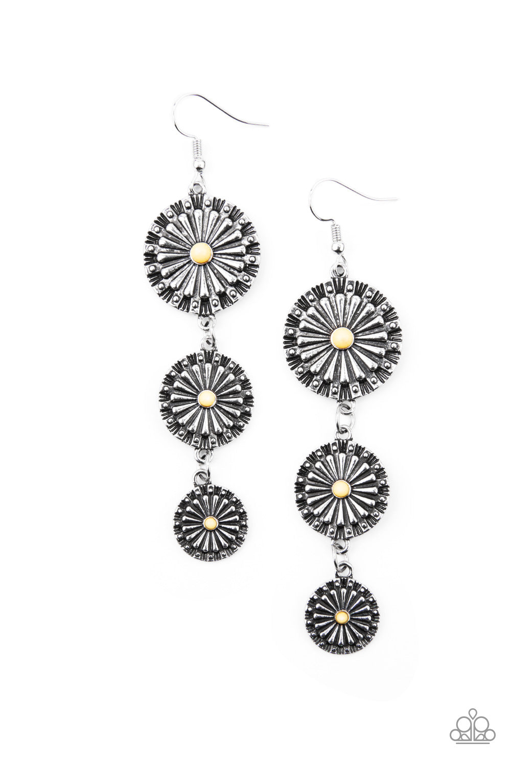 brought✽to✽you✽by✽blingflingbykatfestively-floral-yellow-earrings✽paparazzi-accessories