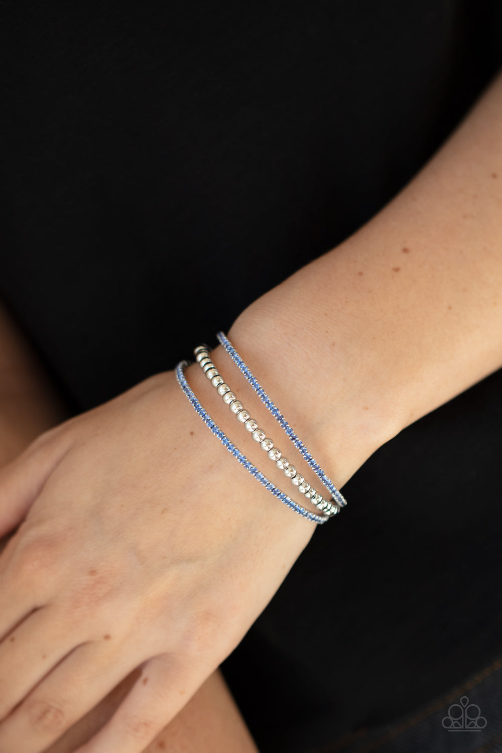 Paparazzi Accessories ✽High-End Eye Candy - Blue Bracelet✽Flat Rate Ship $4.50✽
