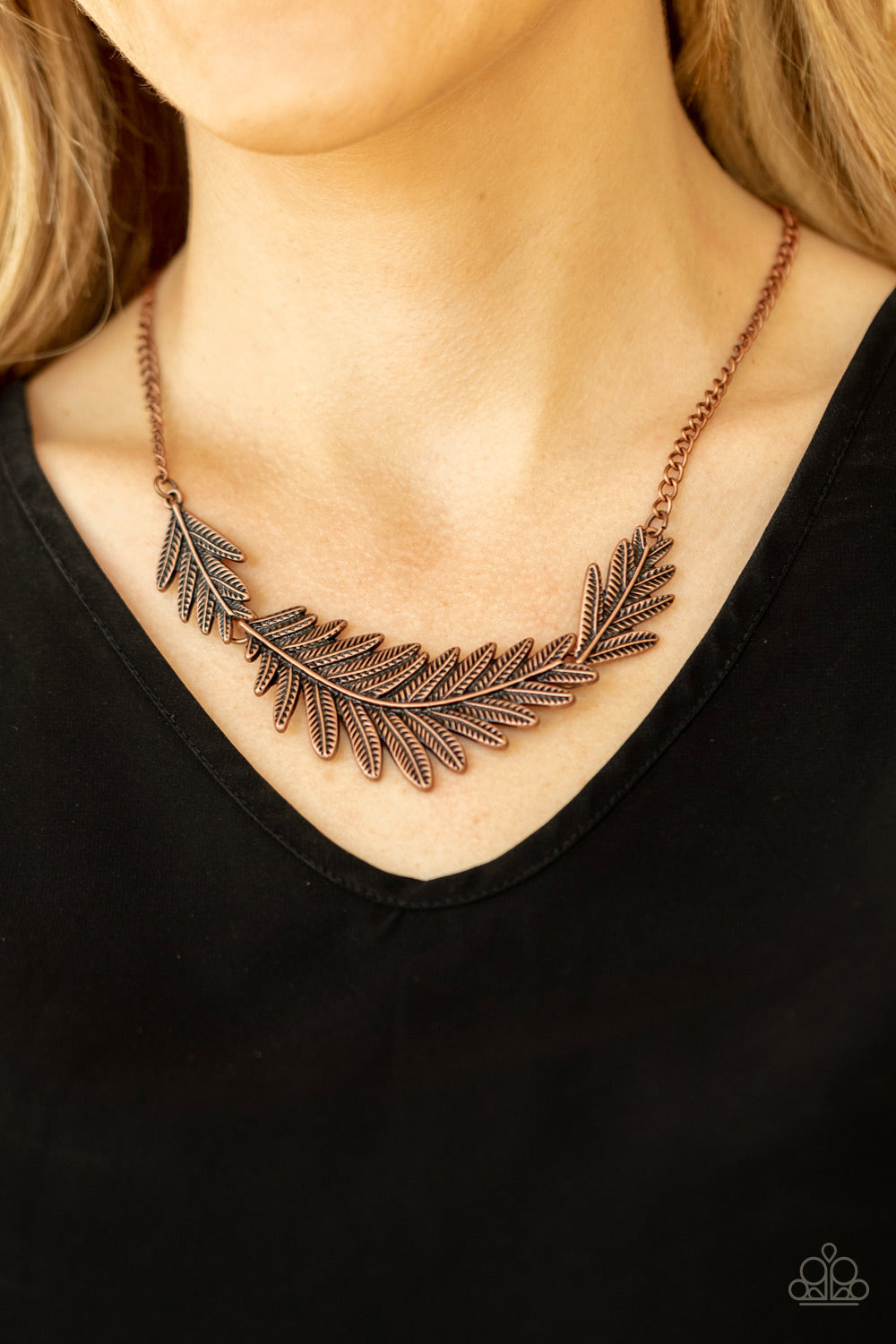 Paparazzi Accessories ✽Queen of the QUILL - Copper Necklace✽Flat Rate Ship $4.50✽