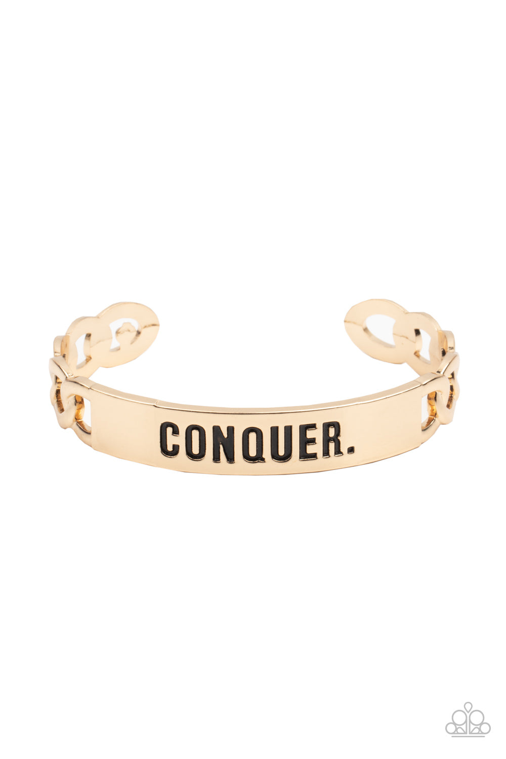brought-to-you-by-blingflingbykat-conquer-your-fears-gold-mens bracelet-paparazzi-accessories-