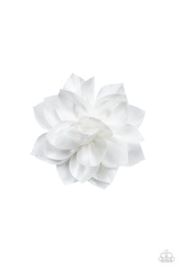 Paparazzi Accessories ✽ Gala Garden - White Hair Clip✽Flat Rate Ship $4.50✽