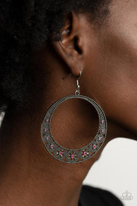 Paparazzi Accessories ✽Bodaciously Blooming - Pink Earrings✽Flat Rate Ship $4.50✽