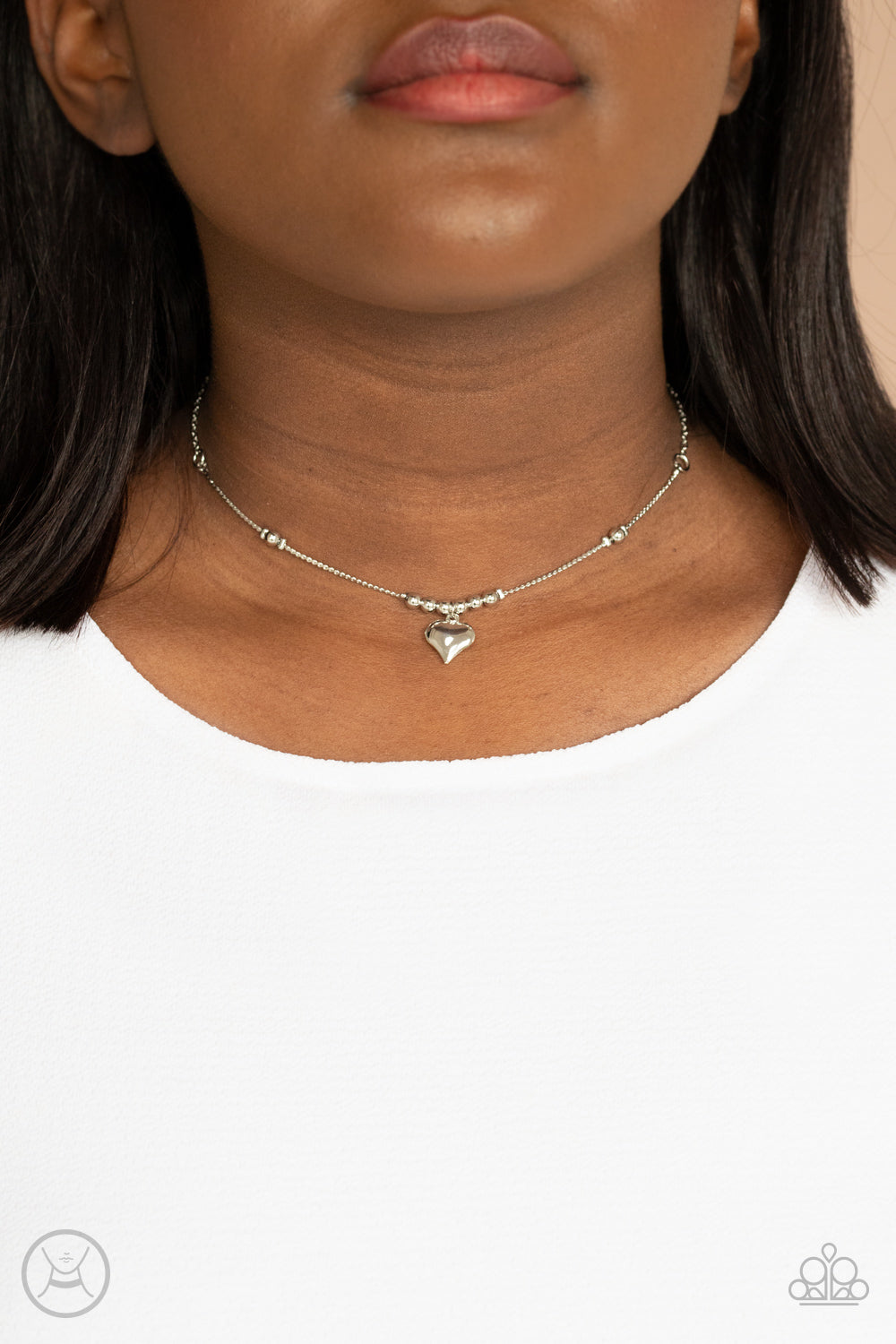 Paparazzi Accessories ❋Casual Crush - Silver Necklace❋ Flat Rate Ship $4.50❋