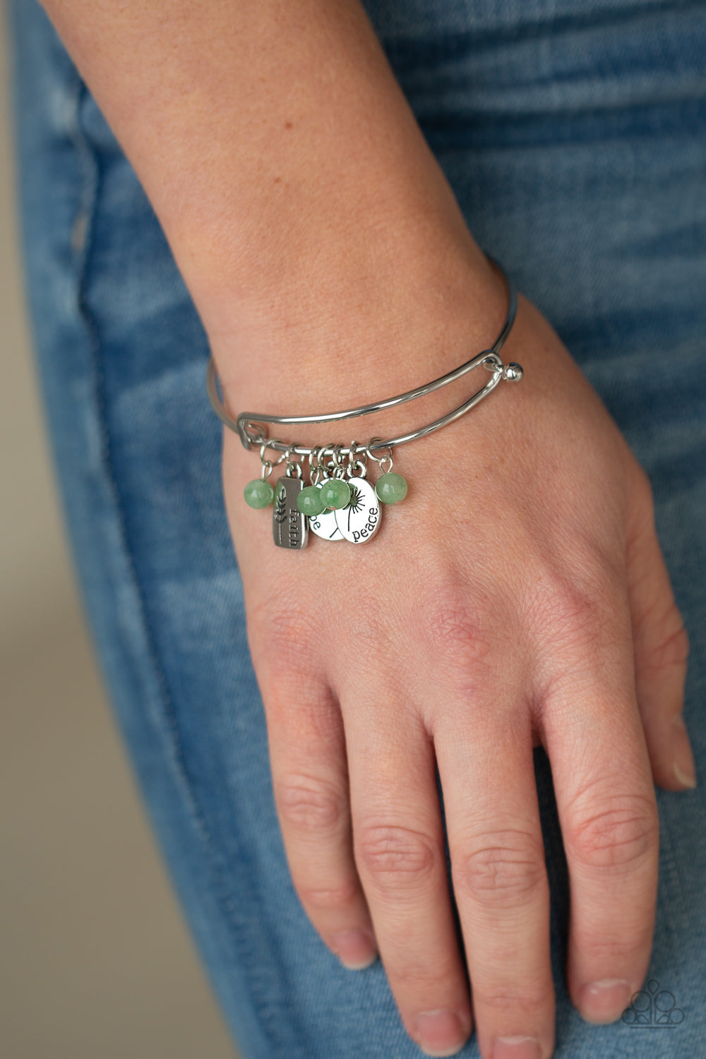 Paparazzi Accessories ❋GROWING Strong - Green Bracelet❋ Flat Rate Ship $4.50❋
