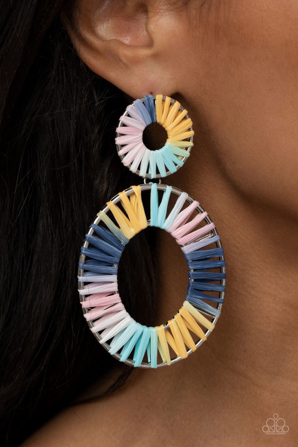 Paparazzi Accessories ✽ Foxy Flamenco - Multi Post Earrings✽Flat Rate Ship $4.50✽