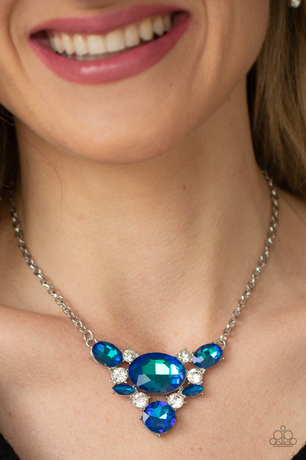 Paparazzi Accessories ✽Cosmic Coronation - Blue Necklace✽Flat Rate Ship $4.50✽
