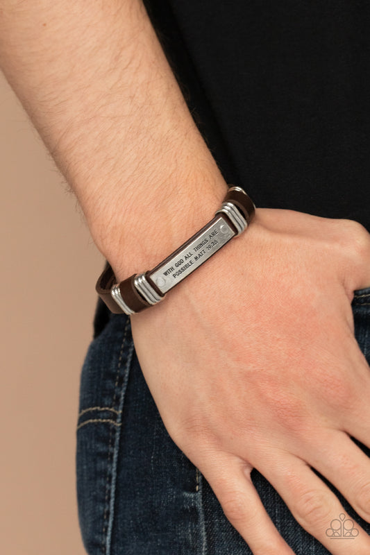 Paparazzi Accessories ❋Make It Possible - Brown Bracelet❋ Flat Rate Ship $4.50❋