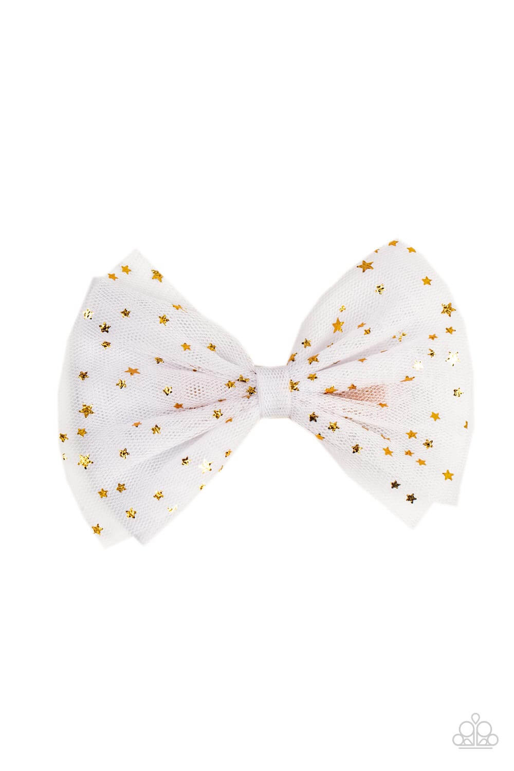 Paparazzi Accessories ❋Twinkly Tulle - White Hair Clip❋ Flat Rate Ship $4.50❋ - Image #2