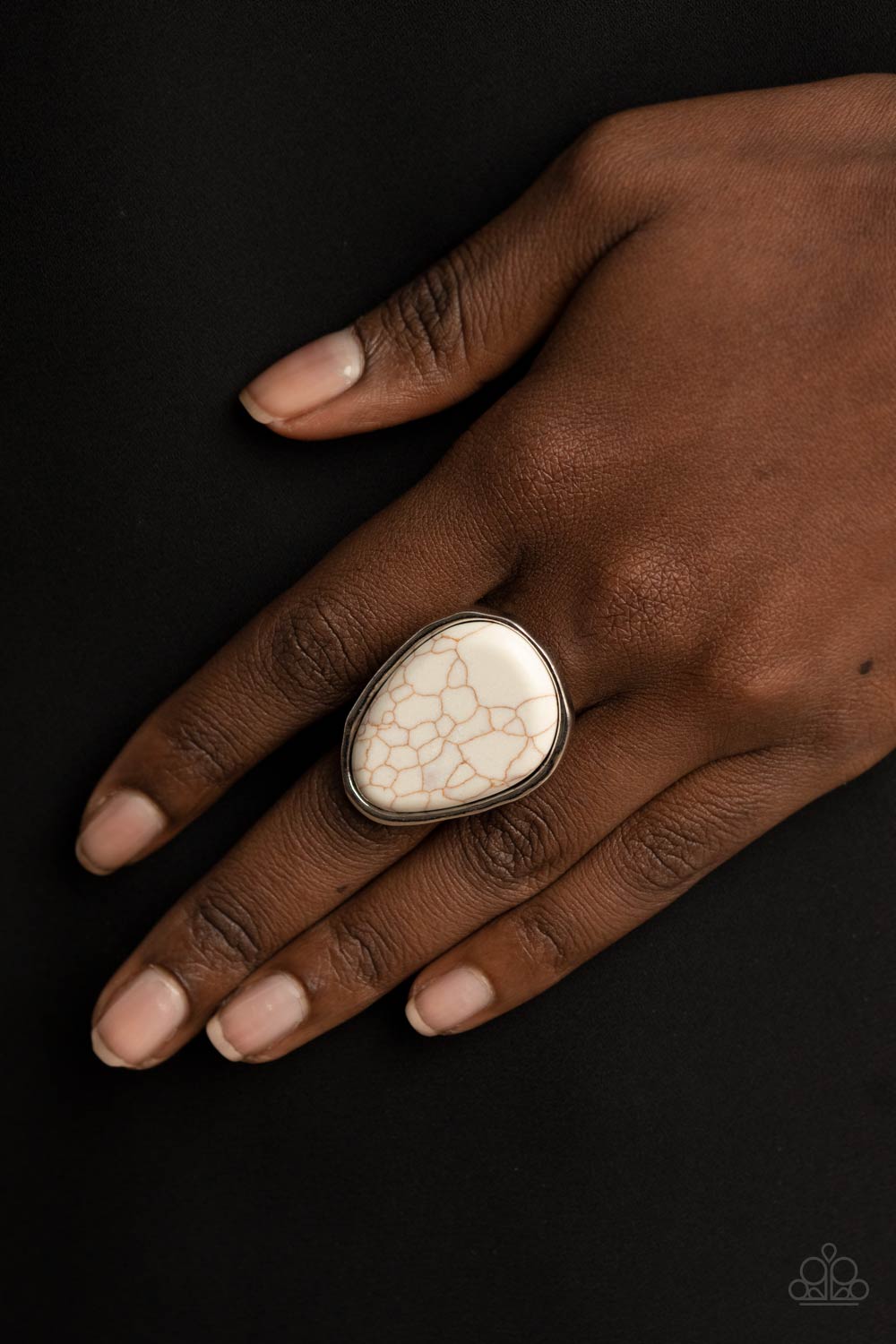 Paparazzi Accessories ❋Marble Mecca - White Ring❋ Flat Rate Ship $4.50❋