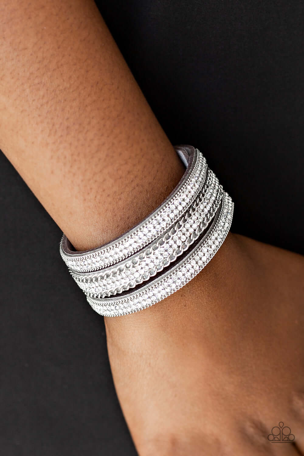 Paparazzi Accessories ✽ Dangerously Drama Queen - Silver Bracelet✽Flat Rate Ship $4.50✽ - Image #2