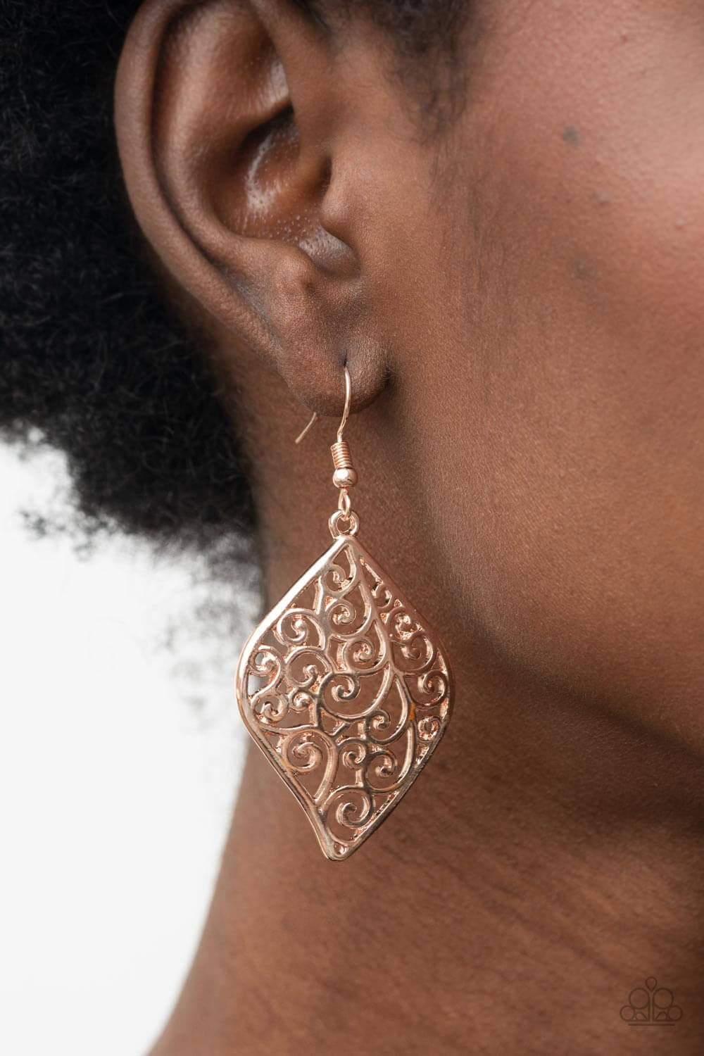 Paparazzi Accessories ❋Your Vine Or Mine - Rose Gold Earrings❋ Flat Rate Ship $4.50❋ - Image #2