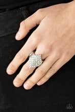 Load image into Gallery viewer, Paparazzi Accessories ✽Hive Hustle - White Ring✽Flat Rate Ship $4.50✽
