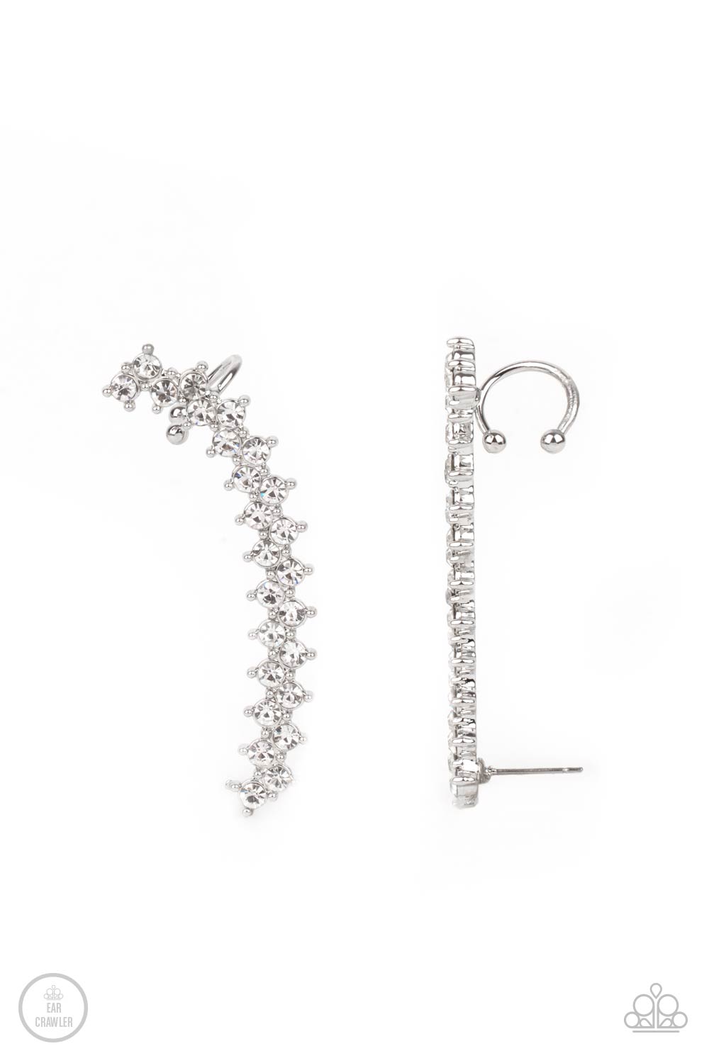 brought-to-you-by-blingflingbykat-let-there-be-lightning-white-post earrings-paparazzi-accessories-