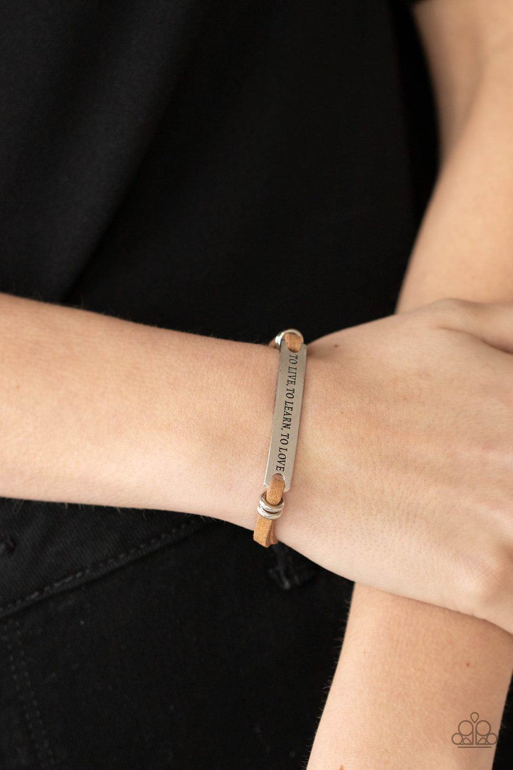 Paparazzi Accessories ❋To Live, To Learn, To Love - Brown Bracelet❋ Flat Rate Ship $4.50❋ - Blingflingbykat 