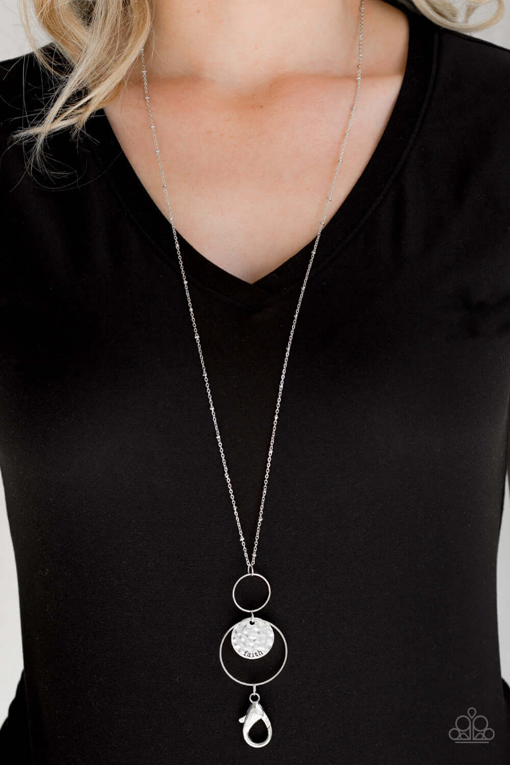 Paparazzi Accessories ✽ Faith Makes All Things Possible - Silver Lanyard✽Flat Rate Ship $4.50✽ - Image #2
