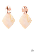 Load image into Gallery viewer, brought-to-you-by-blingflingbykat-alluringly-lustrous-copper-post earrings-paparazzi-accessories-
