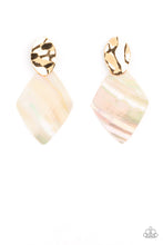 Load image into Gallery viewer, brought-to-you-by-blingflingbykat-alluringly-lustrous-gold-post earrings-paparazzi-accessories-
