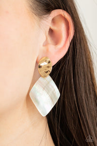 Paparazzi Accessories ❋Alluringly Lustrous - Gold Post Earrings❋ Flat Rate Ship $4.50❋
