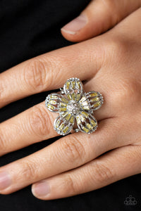 Paparazzi Accessories ✽Botanical Ballroom - Yellow Ring✽Flat Rate Ship $4.50✽