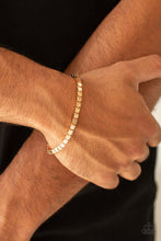 Load image into Gallery viewer, Paparazzi Accessories ✽ Boxing Champ - Gold Mens Bracelet✽Flat Rate Ship $4.50✽ - Image #2
