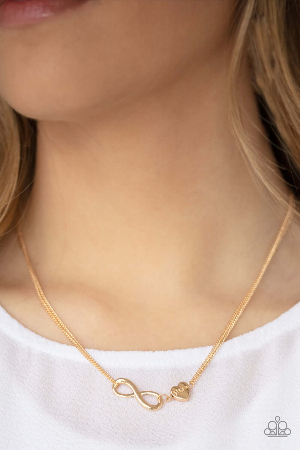 Paparazzi Accessories ✽ Love Eternally - Gold Necklace✽Flat Rate Ship $4.50✽ - Image #2