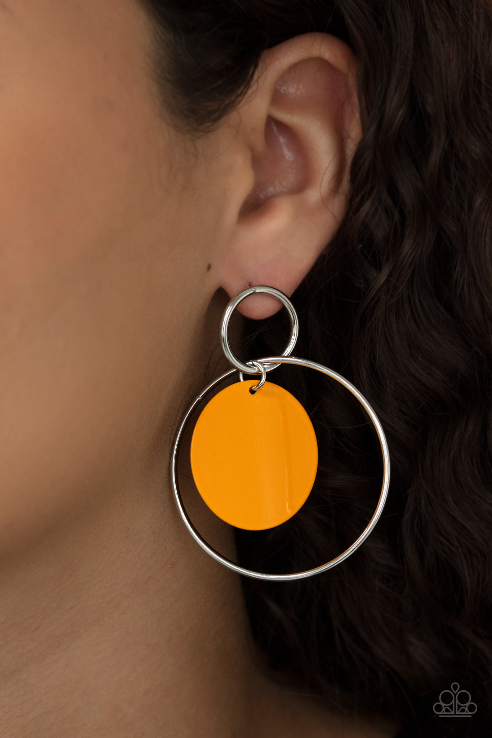 Paparazzi Accessories ✽POP, Look, and Listen - Orange Post Earrings✽Flat Rate Ship $4.50✽