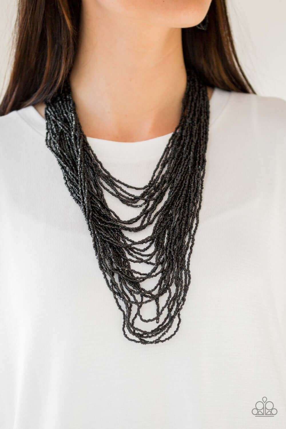 Paparazzi Accessories ✽ Dauntless Dazzle - Black Necklace✽Flat Rate Ship $4.50✽ - Image #2
