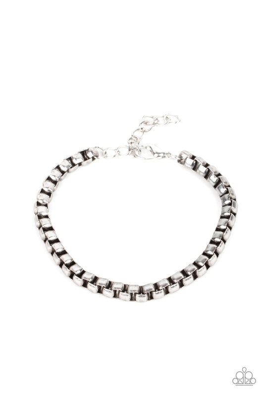 brought-to-you-by-blingflingbykat-armed-combat-silver-mens bracelet-paparazzi-accessories-