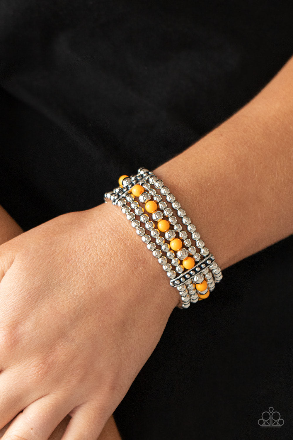 Paparazzi Accessories ✽ Gloss Over The Details - Orange Bracelet✽Flat Rate Ship $4.50✽