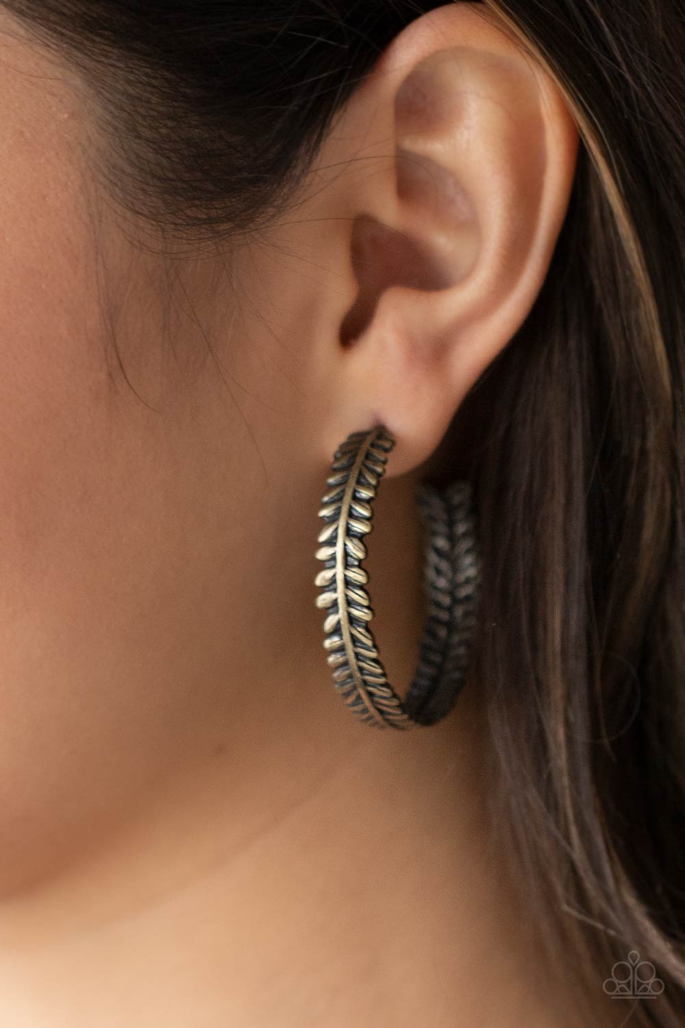 Paparazzi Accessories ❋Laurel Gardens - Brass Earrings❋ Flat Rate Ship $4.50❋