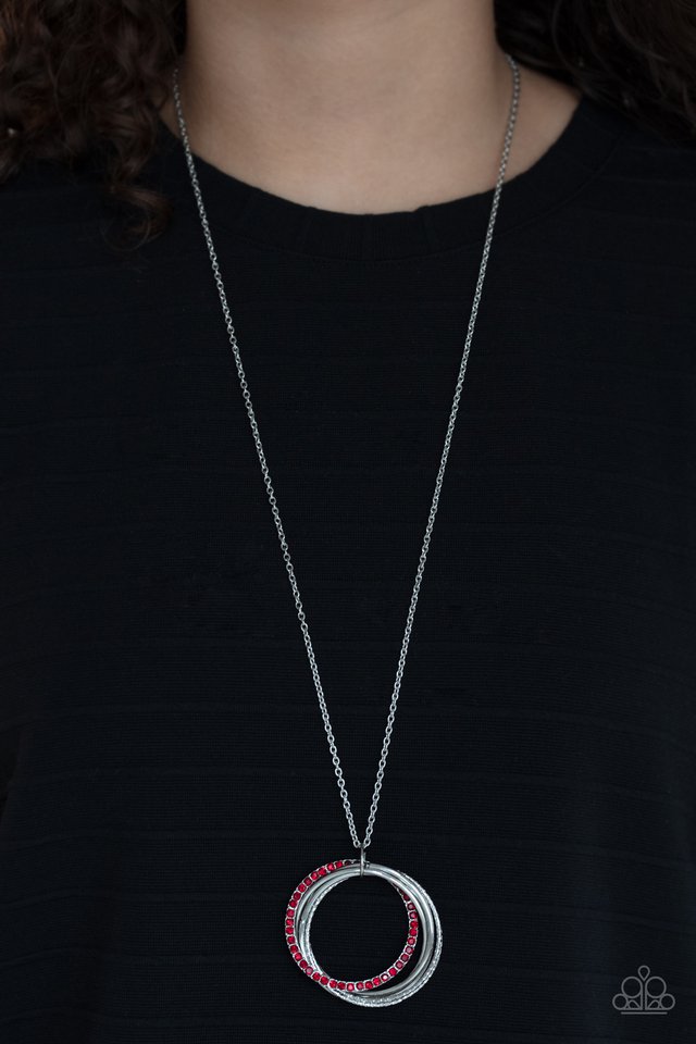 Paparazzi Accessories ❋Harmonic Halos - Red Necklace❋ Flat Rate Ship $4.50❋