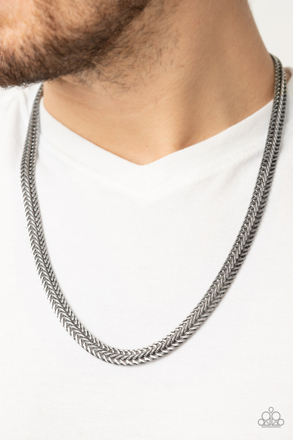 Paparazzi Accessories ❋Extra Extraordinary - Silver Mens Necklace❋ Flat Rate Ship $4.50❋