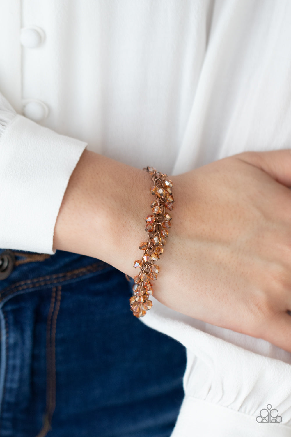Paparazzi Accessories ✽Twinkly Twilight - Copper Bracelet✽Flat Rate Ship $4.50✽