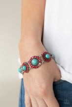 Load image into Gallery viewer, Paparazzi Accessories ❋Bodaciously Badlands - Red Bracelet❋ Flat Rate Ship $4.50❋
