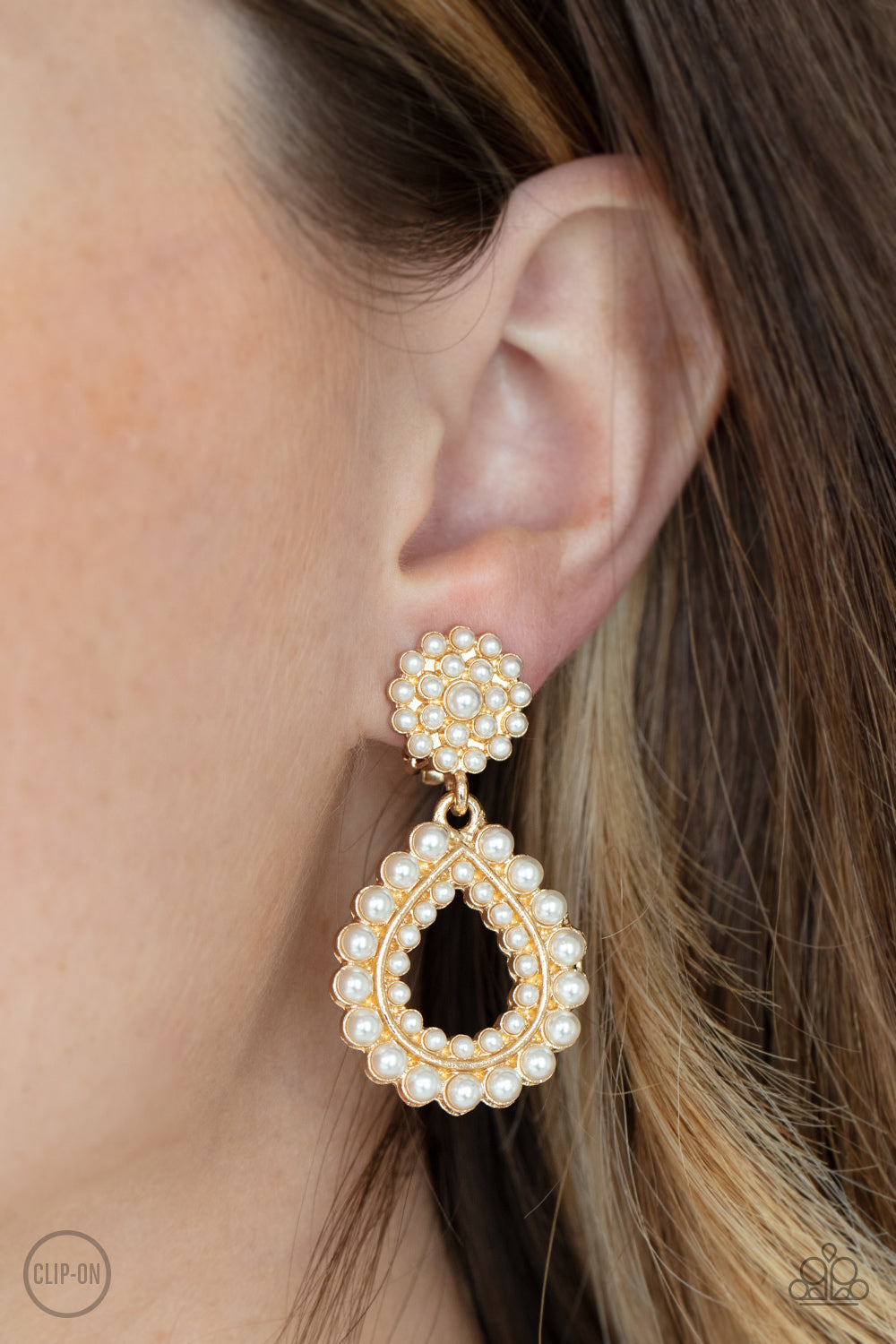 Paparazzi Accessories ❋Discerning Droplets - Gold Clip-On❋ Flat Rate Ship $4.50❋