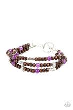 Load image into Gallery viewer, brought-to-you-by-blingflingbykat-woodsy-walkabout-purple-bracelet-paparazzi-accessories-
