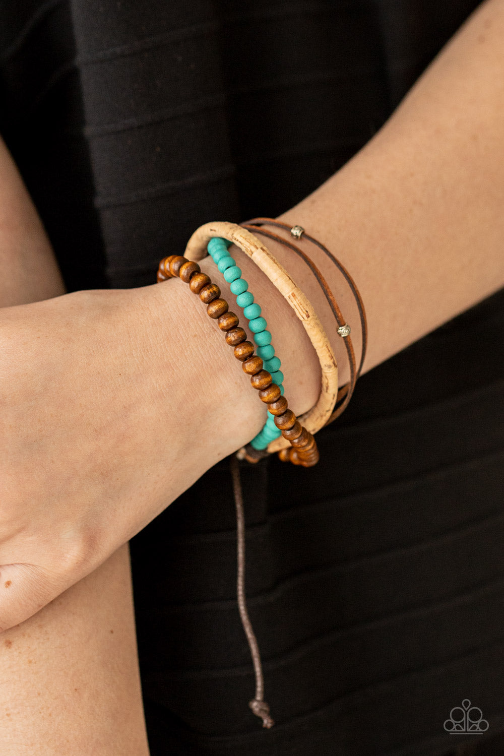 Paparazzi Accessories ✽STACK To Basics - Blue Bracelet✽Flat Rate Ship $4.50✽ - Blingflingbykat 