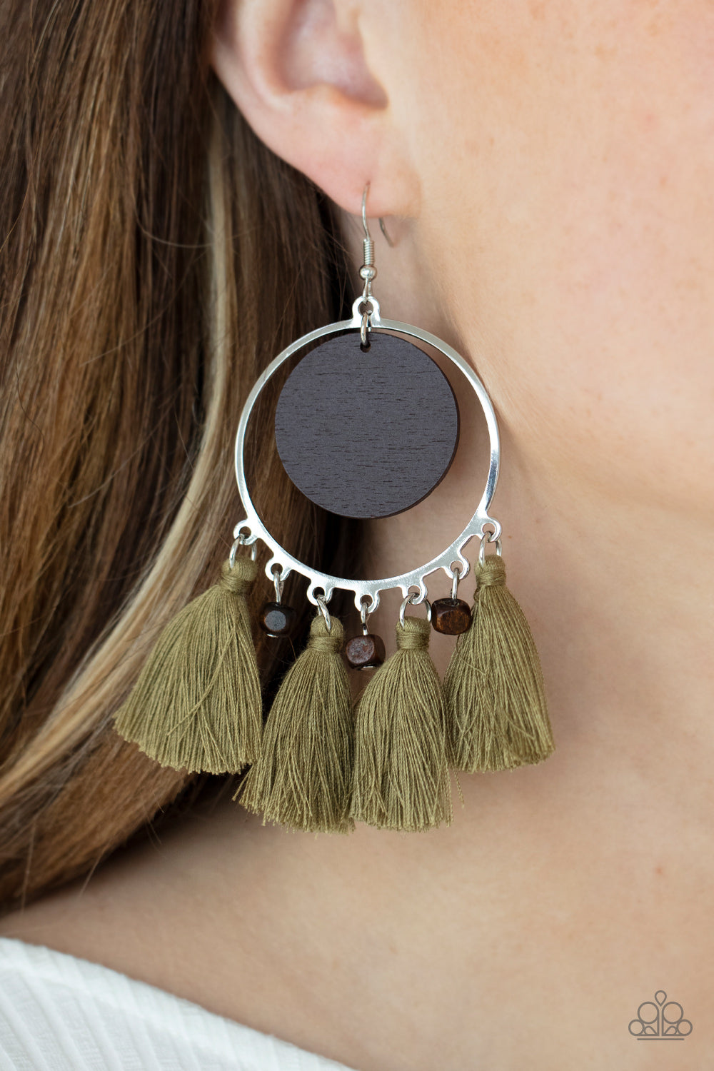 Paparazzi Accessories ✽Yacht Bait - Green Earrings✽Flat Rate Ship $4.50✽