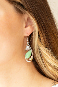 Paparazzi Accessories ✽Harmonious Harbors - Green Earrings✽Flat Rate Ship $4.50✽
