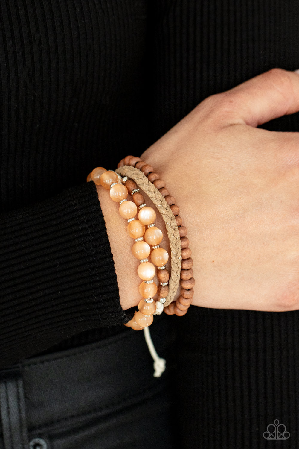 Paparazzi Accessories ✽Down HOMESPUN - Orange Bracelet✽Flat Rate Ship $4.50✽