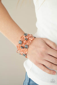 Paparazzi Accessories ✽Crystal Charisma - Orange Bracelet✽Flat Rate Ship $4.50✽