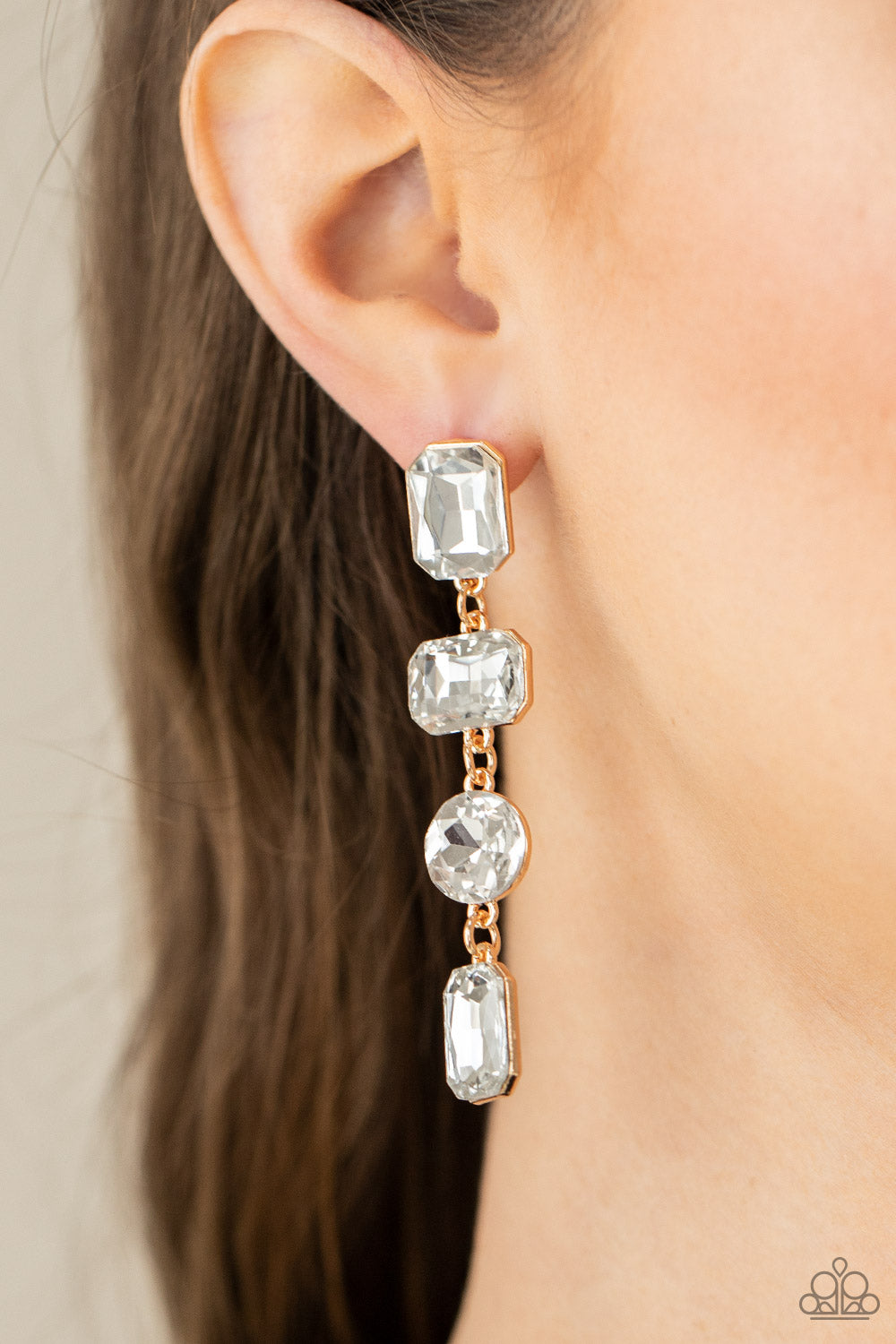 Paparazzi Accessories ✽Cosmic Heiress - Gold Post Earrings✽Flat Rate Ship $4.50✽