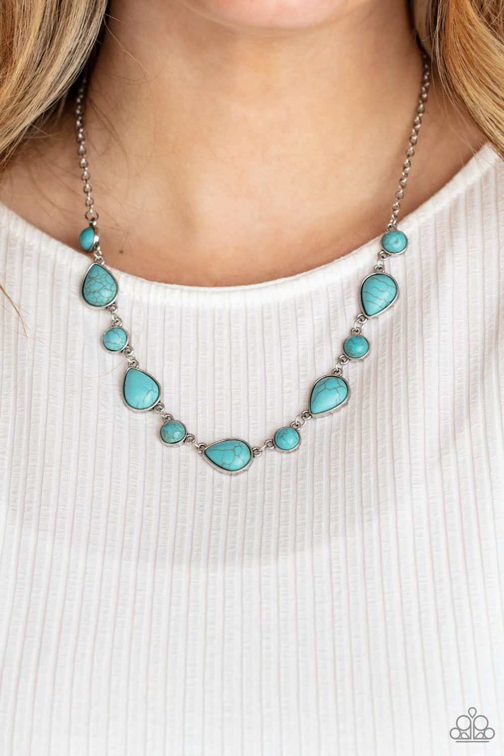 Paparazzi Accessories ❋Heavenly Teardrops - Blue Necklace❋ Flat Rate Ship $4.50❋
