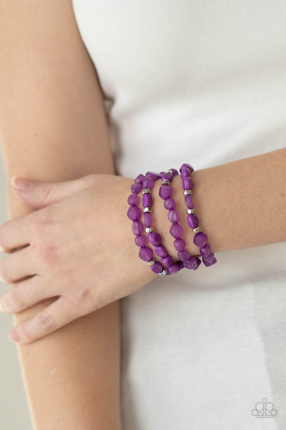 Paparazzi Accessories ✽Nice GLOWING! - Purple Bracelet✽Flat Rate Ship $4.50✽
