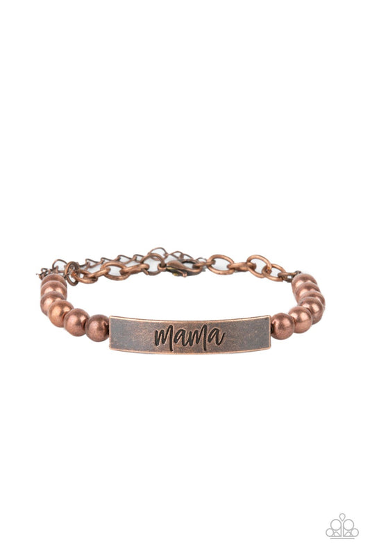 brought-to-you-by-blingflingbykat-mom-squad-copper-bracelet-paparazzi-accessories-