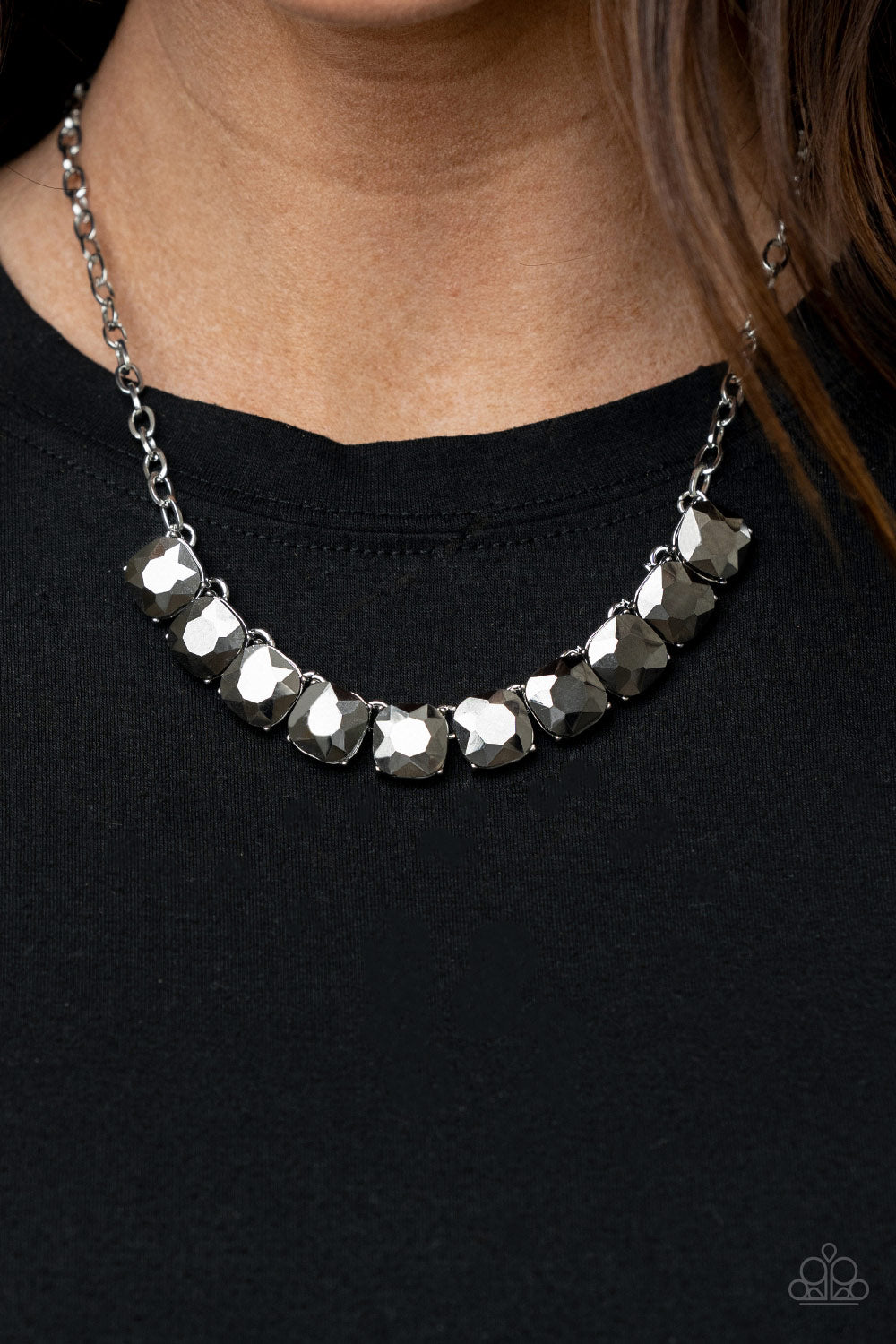 Paparazzi Accessories ❋Radiance Squared - Silver Necklace❋ Flat Rate Ship $4.50❋