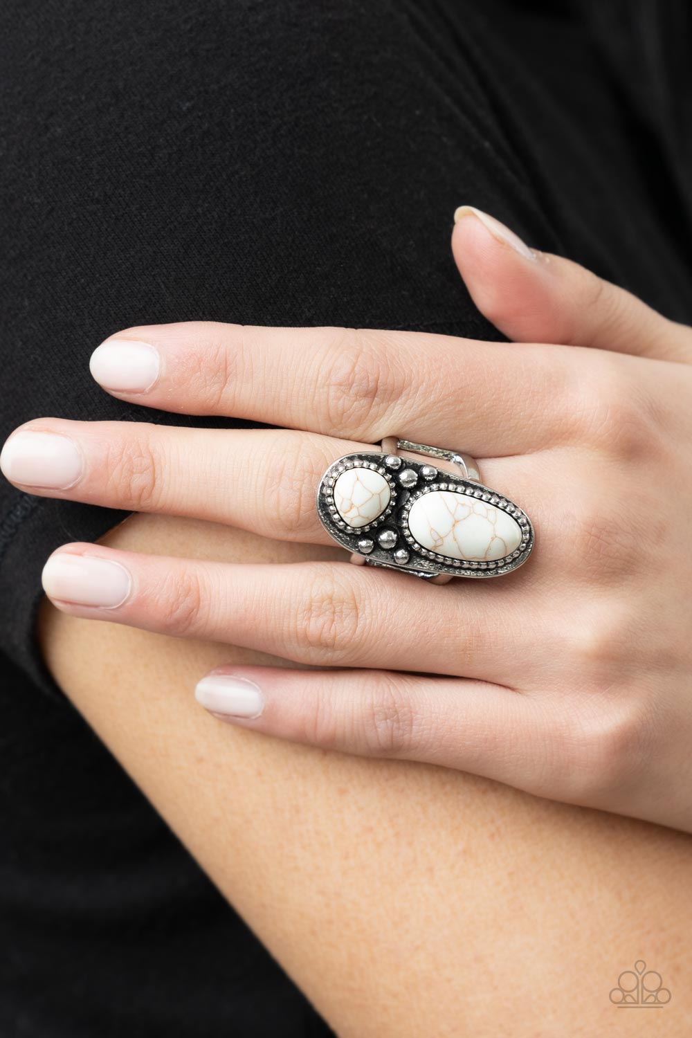 Paparazzi Accessories ❋Magical Mesas - White Ring❋ Flat Rate Ship $4.50❋