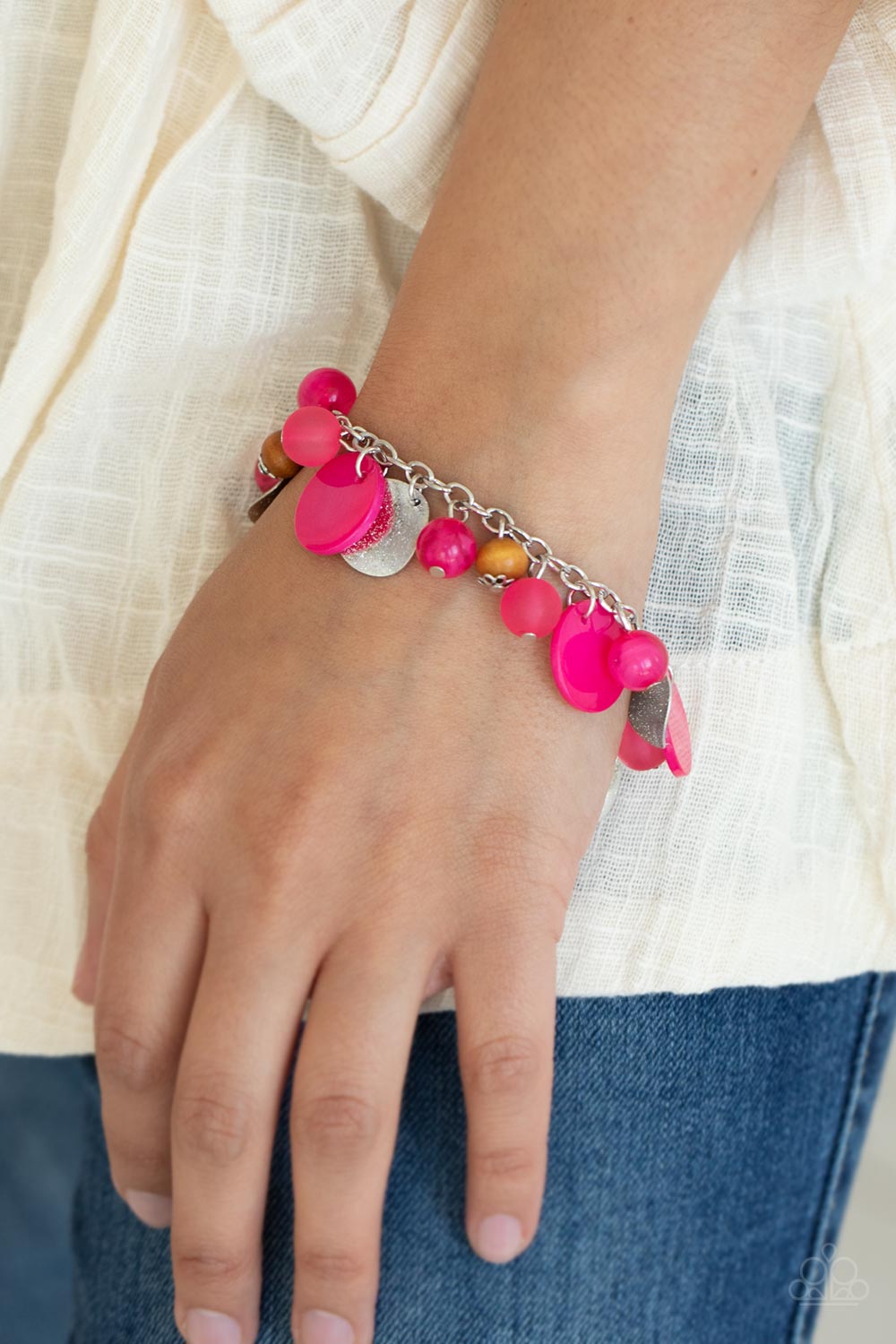 Paparazzi Accessories ❋Springtime Springs - Pink Bracelet❋ Flat Rate Ship $4.50❋