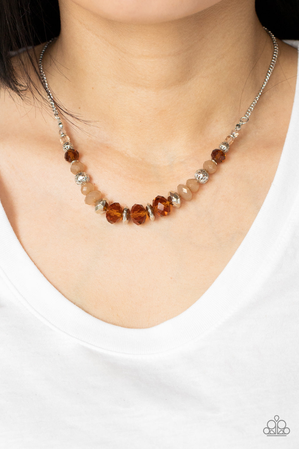 Paparazzi Accessories ❋Turn Up The Tea Lights - Brown Necklace❋ Flat Rate Ship $4.50❋