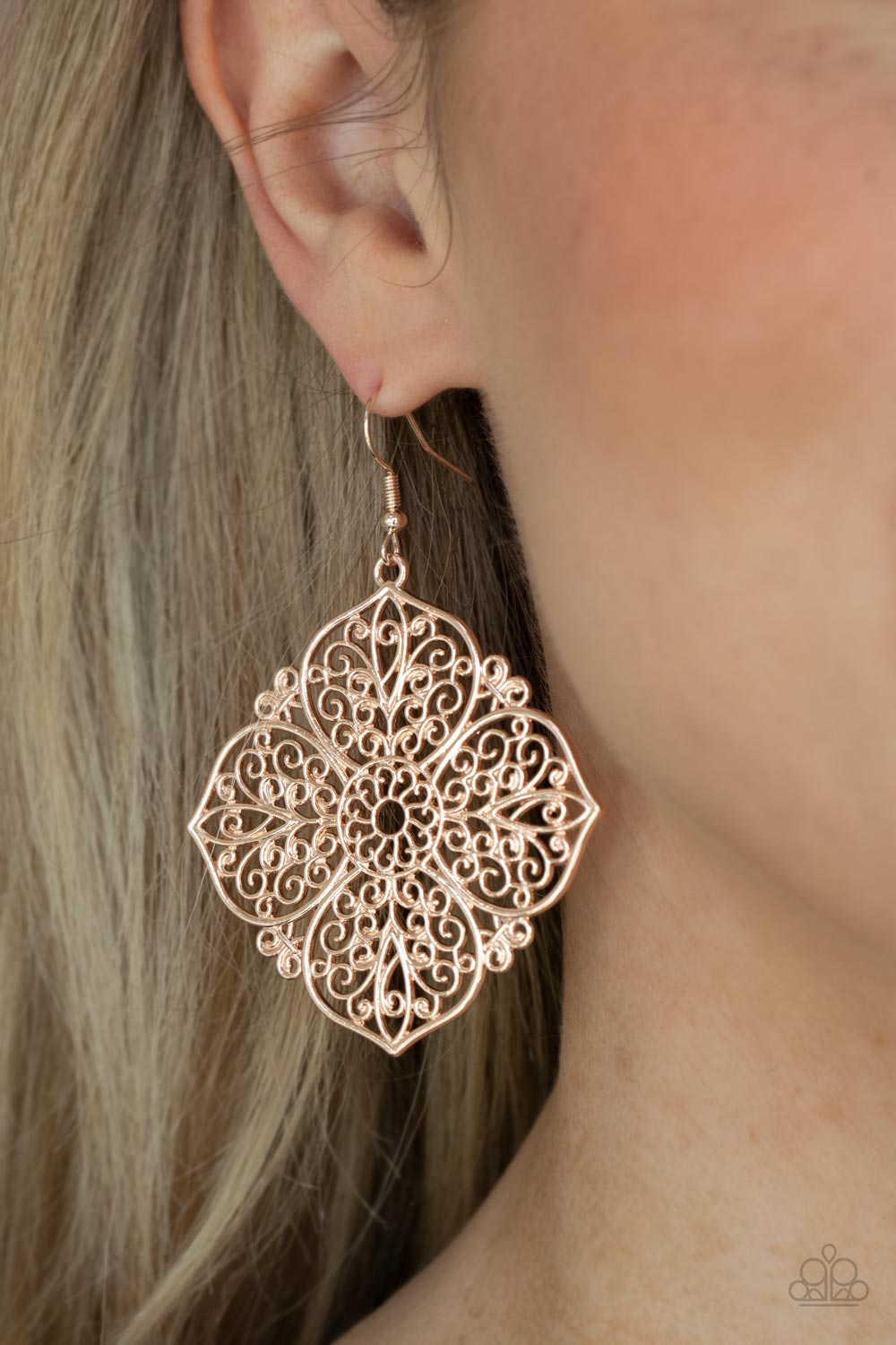 Paparazzi Accessories ❋Dubai Detour - Rose Gold Earrings❋ Flat Rate Ship $4.50❋